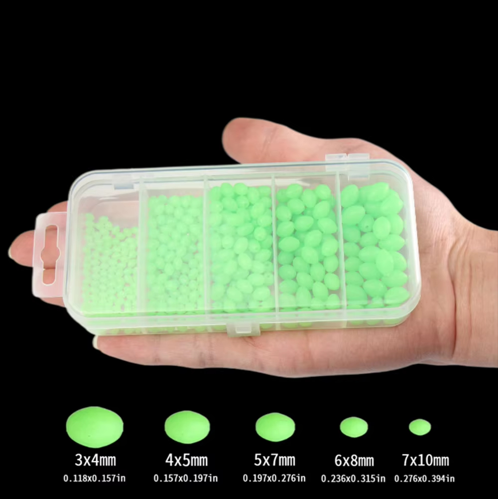 Fishing Lure Soft Plastic - 375 sztuk/zestaw świecące w nocy wędkarstwo