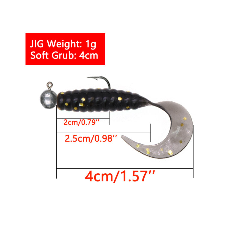 JYJ 5szt/worek 1g haczyk jigow – Fishing Lure Soft Plastic recenzja i cena