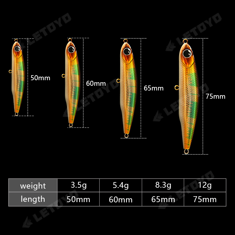 LETOYO Sinking Pencil 17g 12g- – Fishing Lure Spoon recenzja i cena